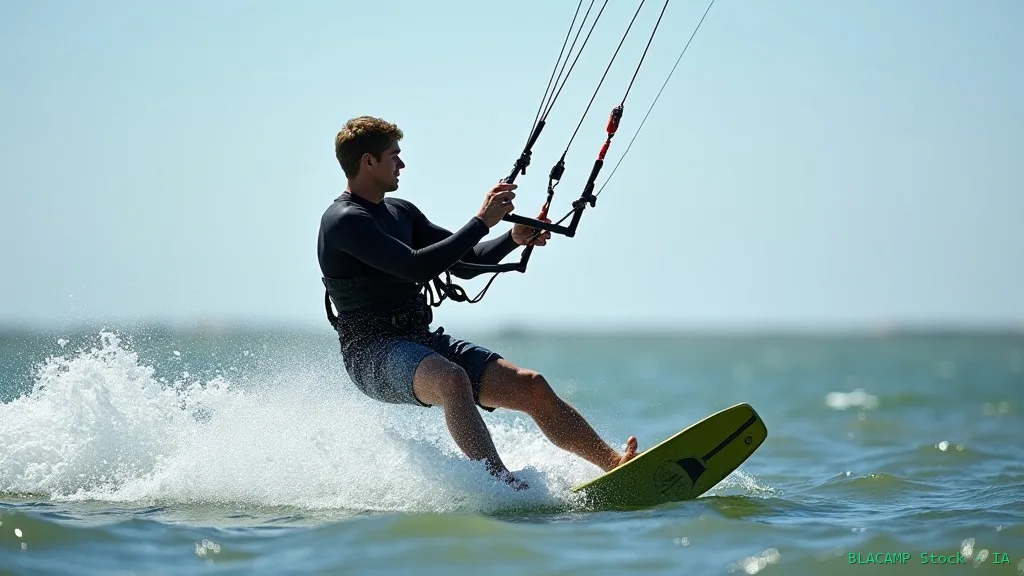 Relanzamiento de cometa desde el agua en kitesurf